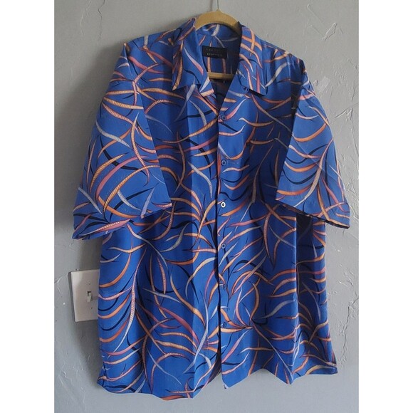 Barcode Shirt Men XL, Hawaiian Button Up, 24 Inch Of Armp To Armp,good Condictio - Picture 4 of 9